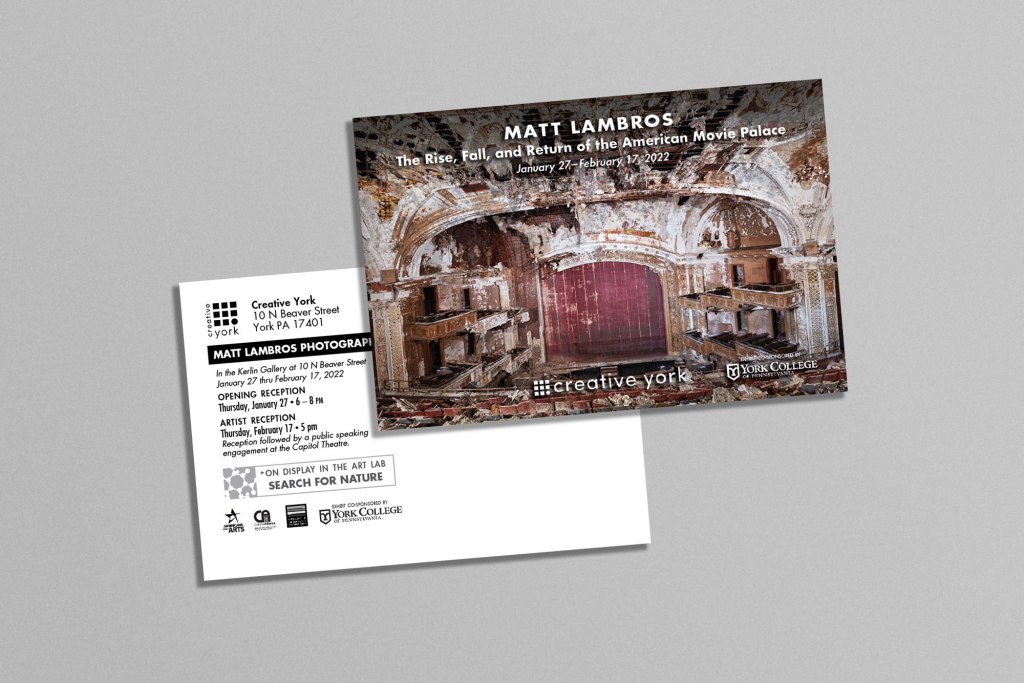 Matt Lambros Postcard for Creative York | Little Finch Designs